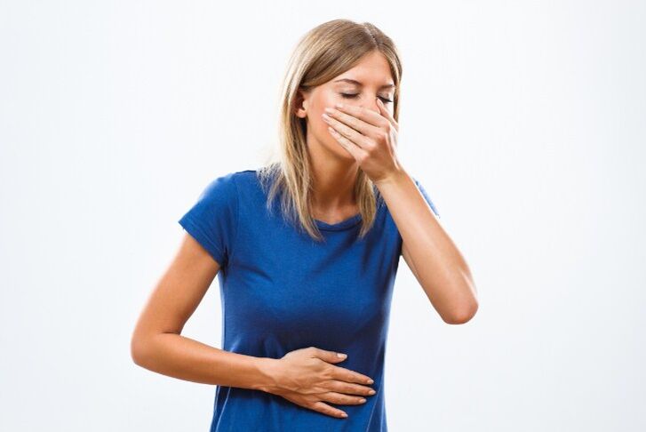 bolesti břicha a nevolnost s parazity v těle